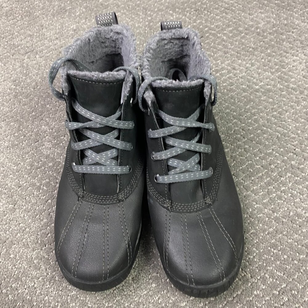 Timberland MT Hayes Boots Women's 9 Black Leather Winter Waterproof Primaloft - Picture 4 of 14